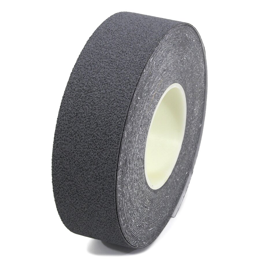 Šedá plastová protiskluzová páska FLOMA Cushion Grip - délka 18,3 m, šířka 5 cm, tloušťka 0,9 mm