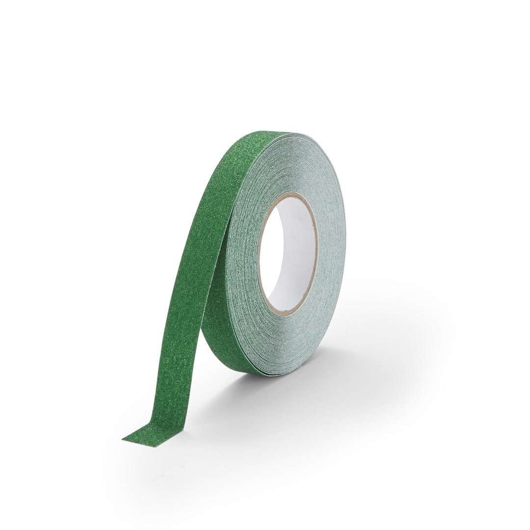 Zelená korundová protiskluzová páska FLOMA Standard - 18,3 x 2,5 cm tloušťka 0,7
