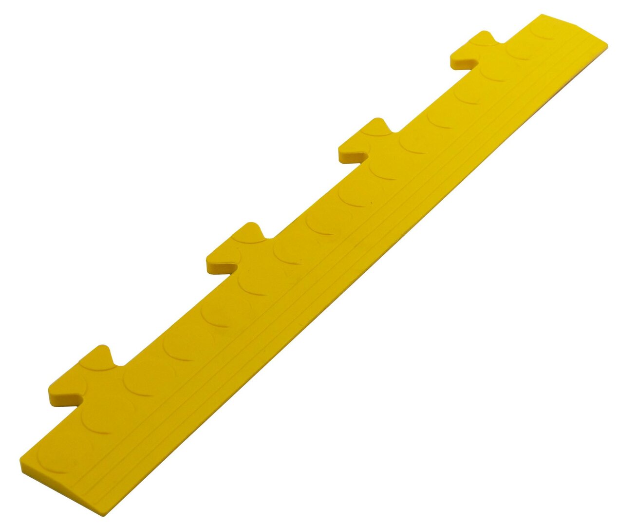 Žlutý PVC vinylový nájezd "samec" pro dlaždice Tenax (bubbles) - délka 48 cm, šířka 7 cm, výška 0,8 cm