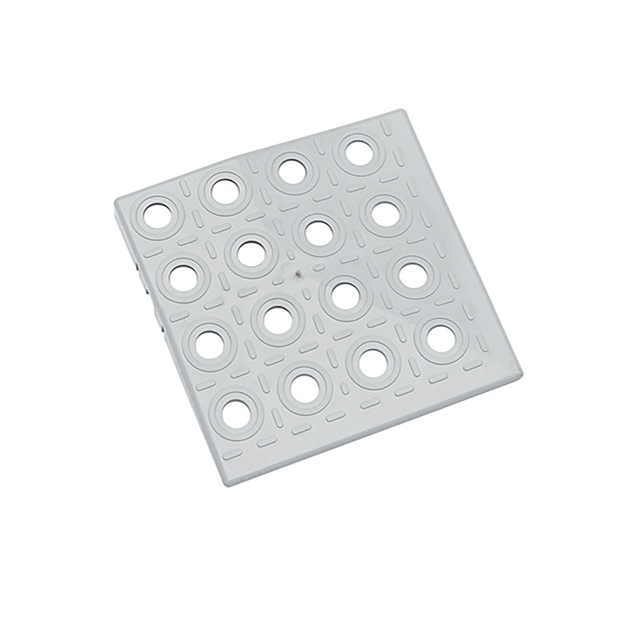 Šedý plastový roh AT-HRD, AvaTile - délka 13,7 cm, šířka 13,7 cm a výška 1,6 cm 