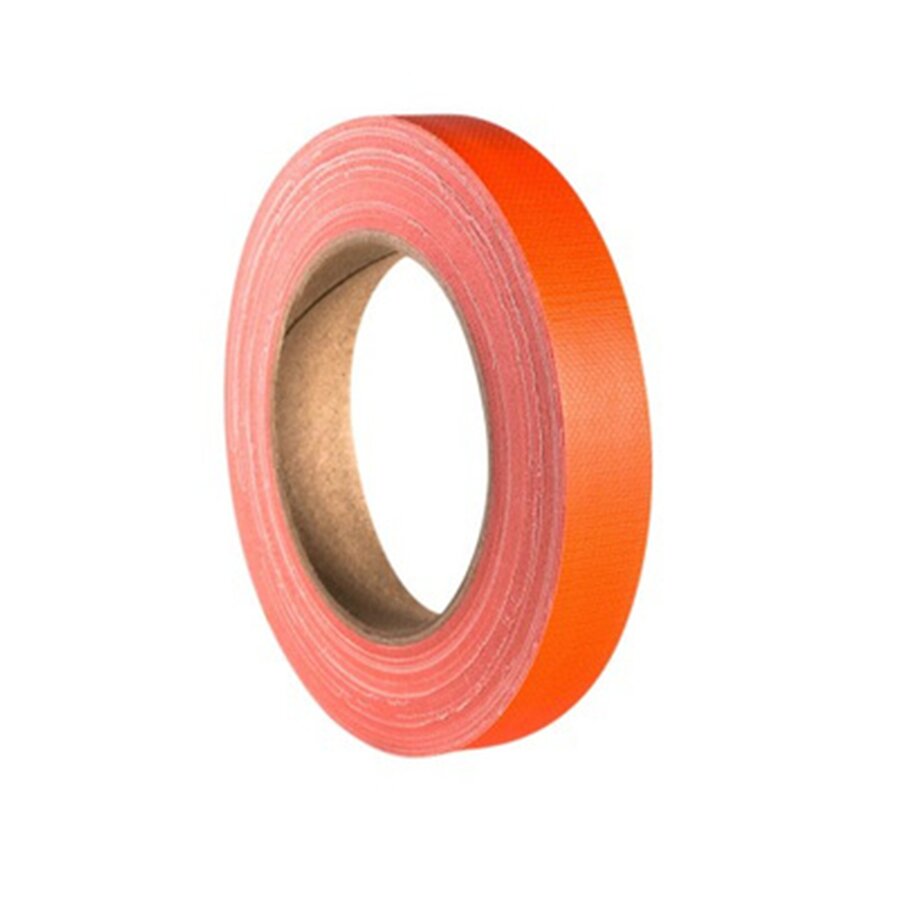Neonově oranžová výstražná páska - délka 25 m, šířka 1,9 cm