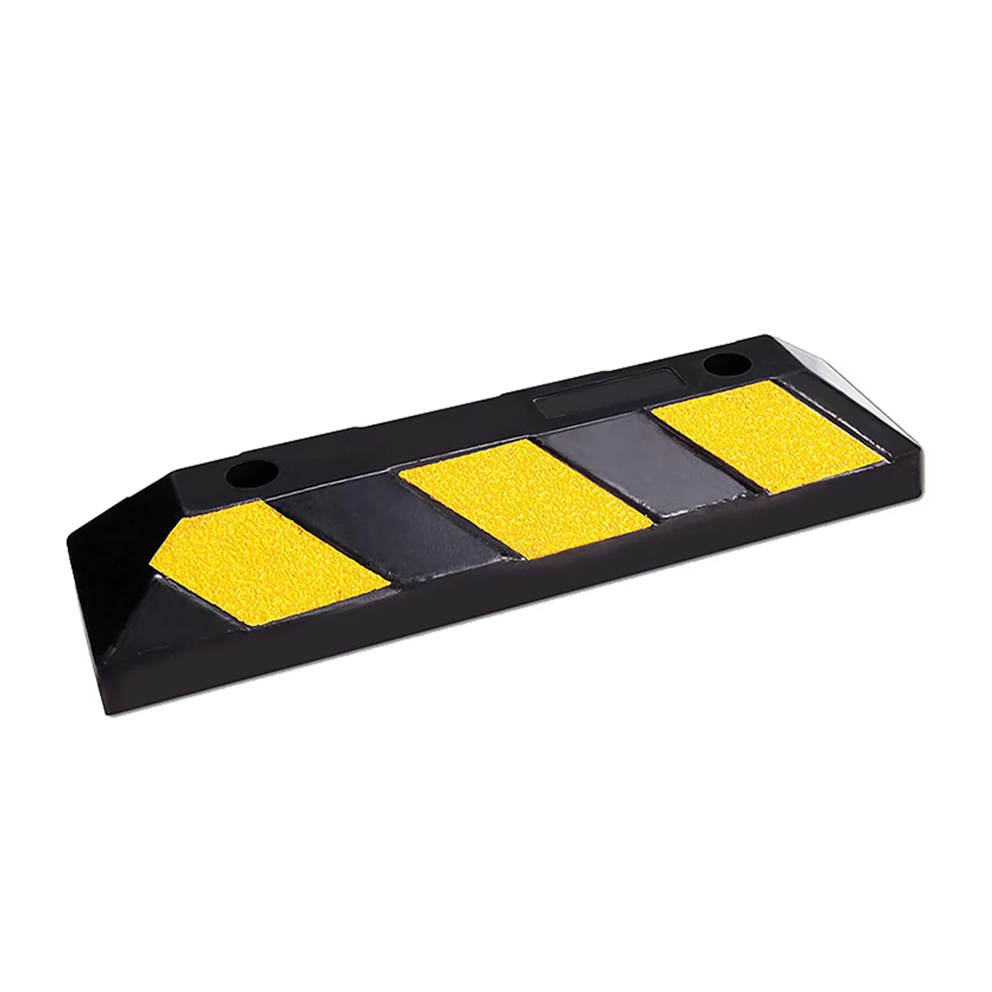 Černo-žlutý gumový parkovací doraz FLOMA WS31 - 56 x 16 x 10 cm