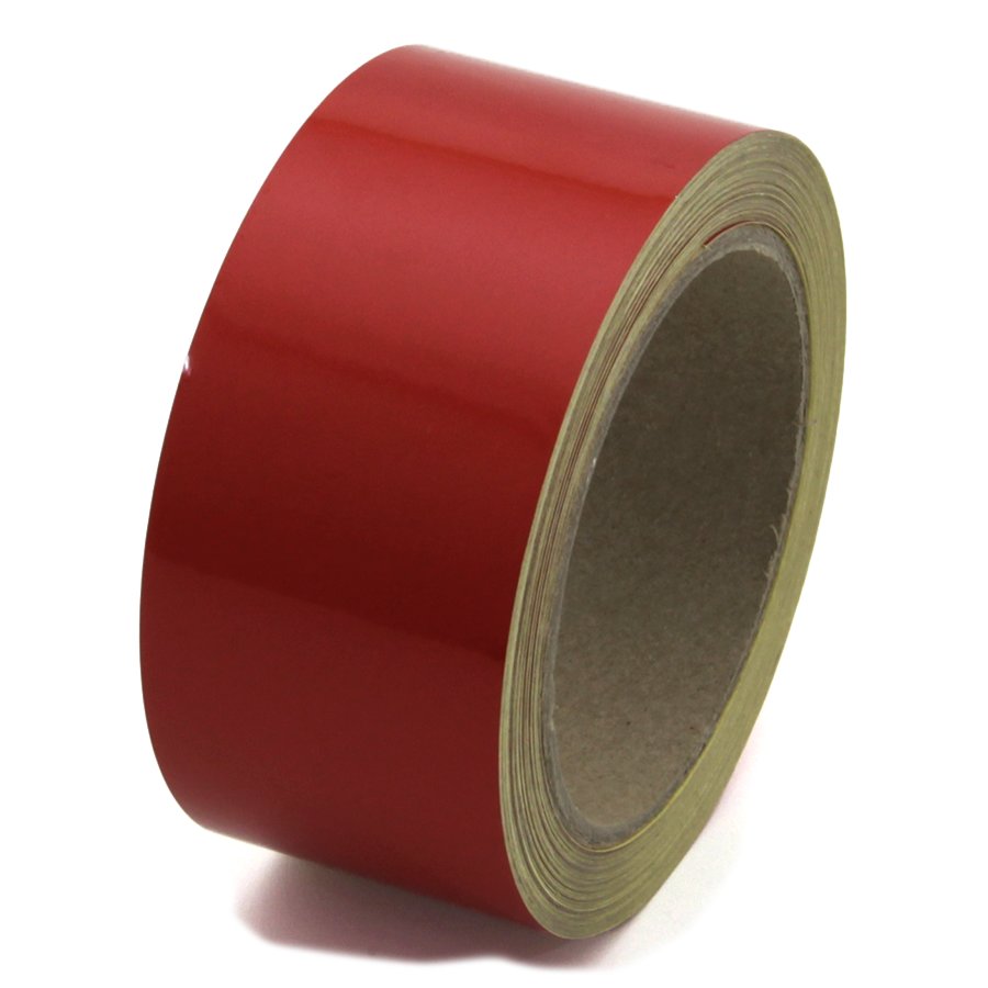 Červená reflexní výstražná páska - délka 15 m, šířka 5 cm