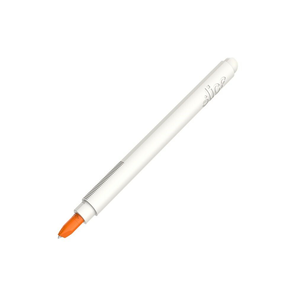 Bílý plastový přesný nůž SLICE - délka 15,6 cm, šířka 1,3 cm, výška 1,3 cm