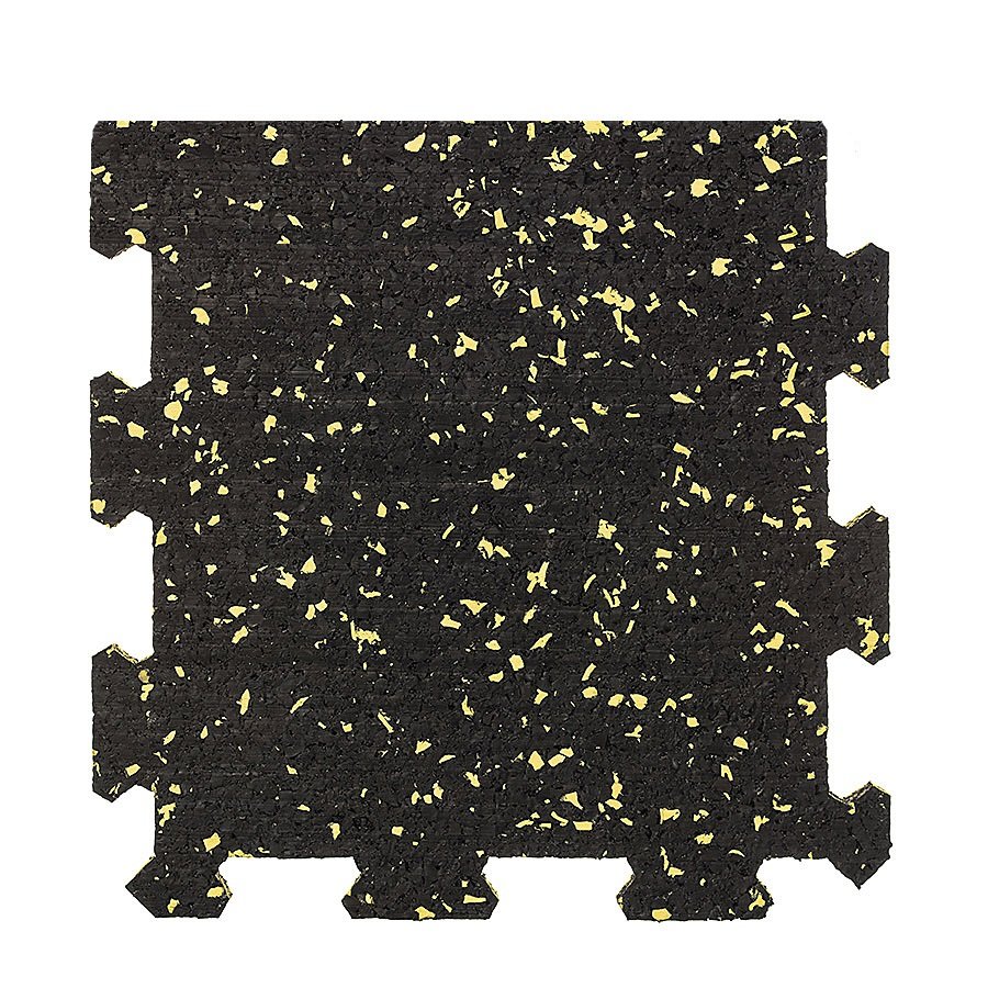 Různobarevná pryžová (10% EPDM PREMIUM) modulární fitness deska (okraj) SF1050, FLOMA - délka 95,6 cm, šířka 95,6 cm a výška 1,6 cm 