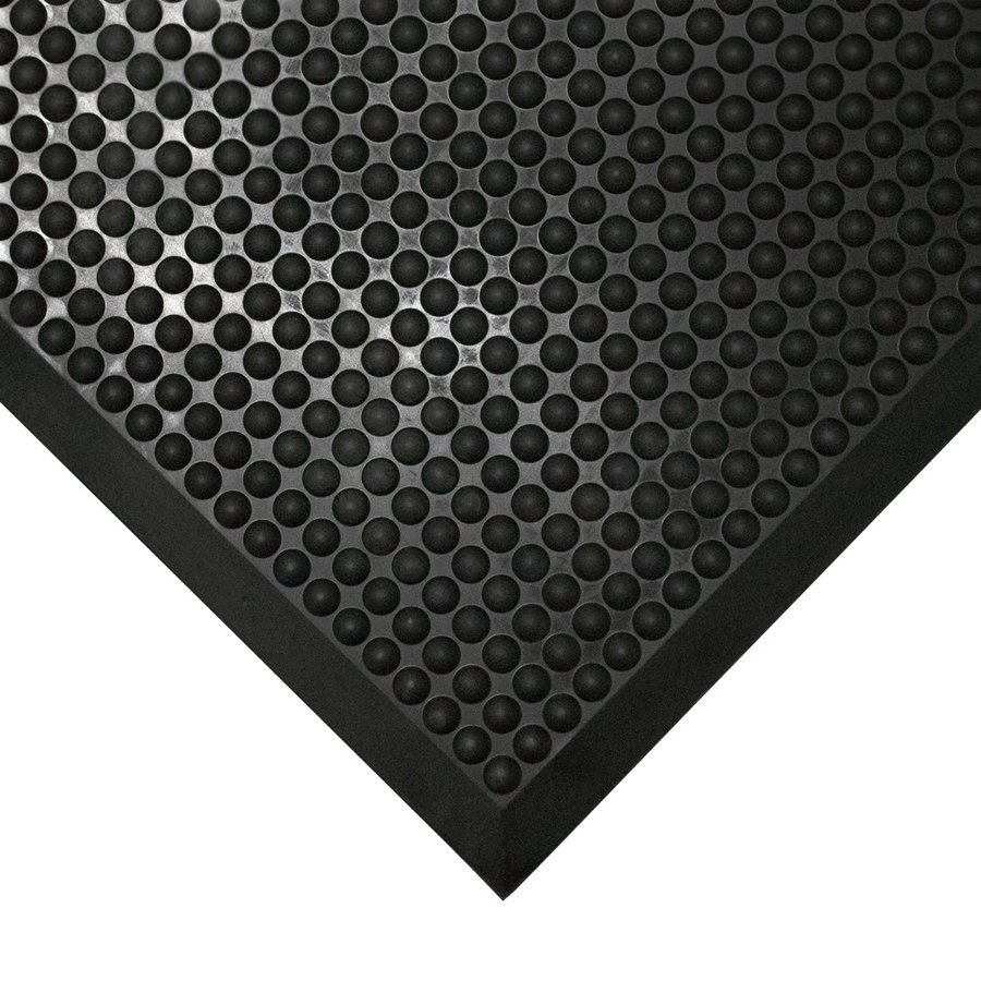 Černá gumová protiúnavová průmyslová rohož - 120 x 90 x 1,5 cm