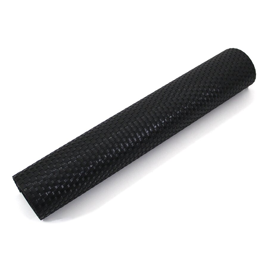 Černá plastová ratanová stínící rohož "umělý ratan" (role) - délka 300 cm, výška 75 cm