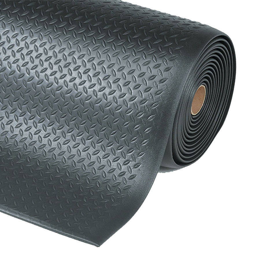 Černá protiúnavová průmyslová rohož Diamond, Sof-Tred - 91 x 60 x 1,27 cm