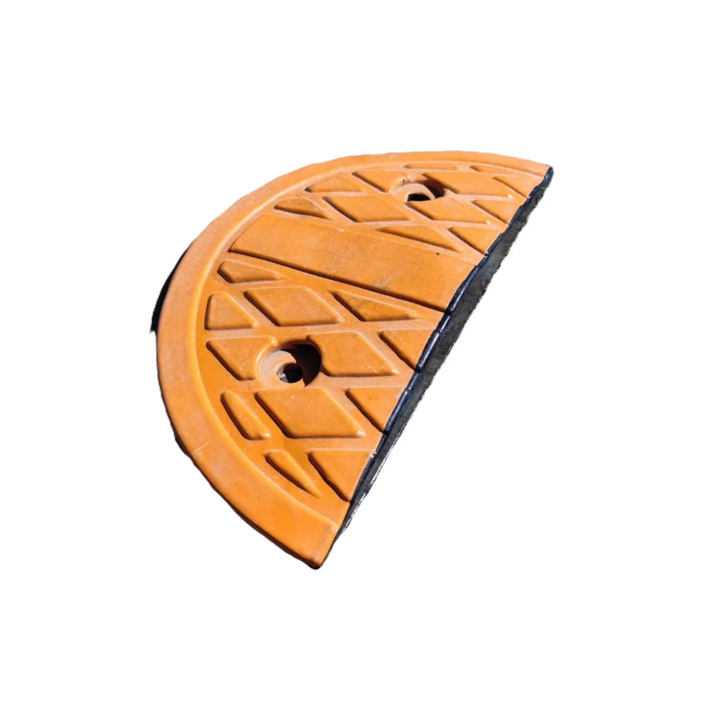 Žlutý plastový koncový zpomalovací práh SB-09 - 33 x 17 x 4 cm