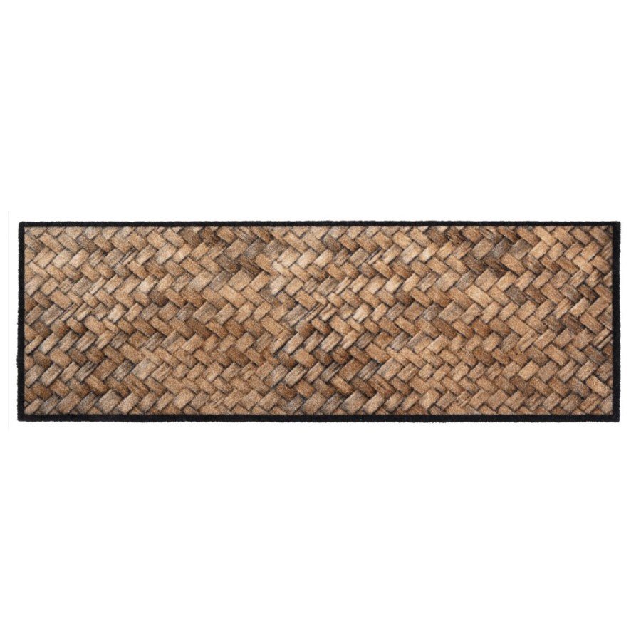 Vnitřní čistící pratelná vstupní rohož FLOMA Prestige Wicker - 50 x 150 x 0,7 cm