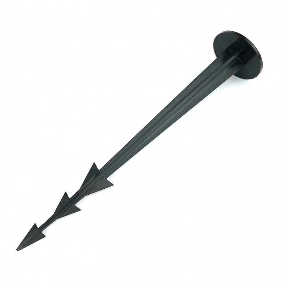 Černý plastový kotvící hřeb Pin - průměr 3,7 cm x 18 cm