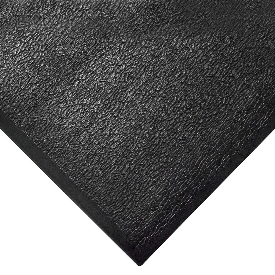 Černá gumová průmyslová protiúnavová rohož - délka 18,3 m, šířka 120 cm a výška 1,25 cm 