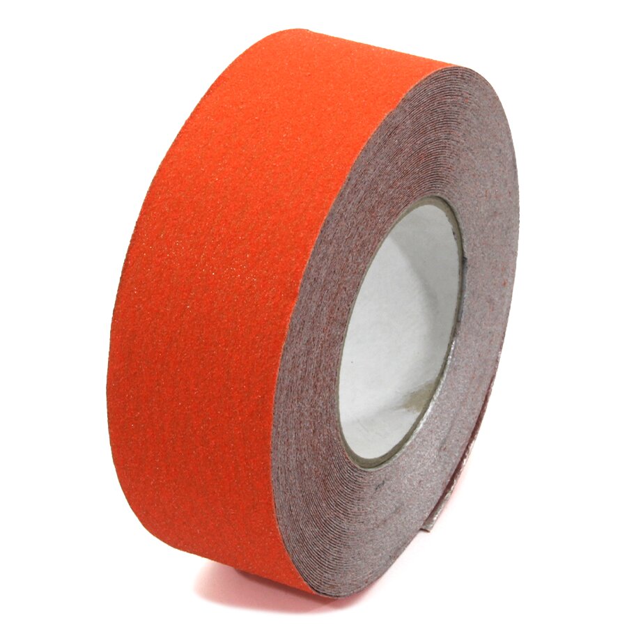 Oranžová korundová protiskluzová páska pro nerovné povrchy FLOMA Conformable - délka 18,3 m, šířka 5 cm, tloušťka 1,1 mm