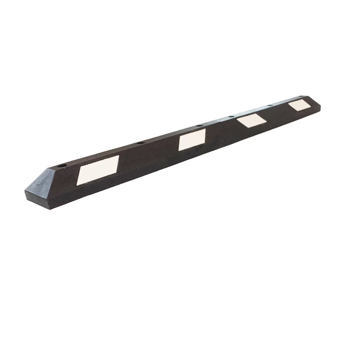 Černo-bílý plastový reflexní parkovací doraz FLOMA PS-01 - 180 x 15 x 10,5 cm