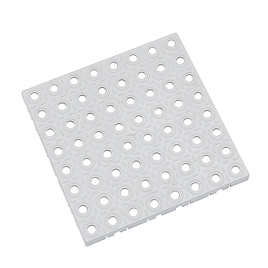 Šedá plastová modulární dlaždice AT-HRD, AvaTile - délka 25 cm, šířka 25 cm a výška 1,6 cm 