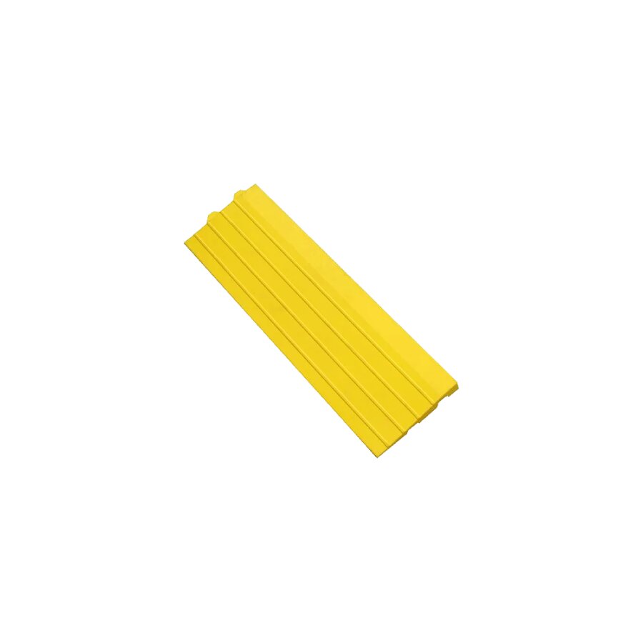 Žlutá gumová náběhová hrana "samice" pro rohože Premium Fatigue - 50 x 15 x 2,4 