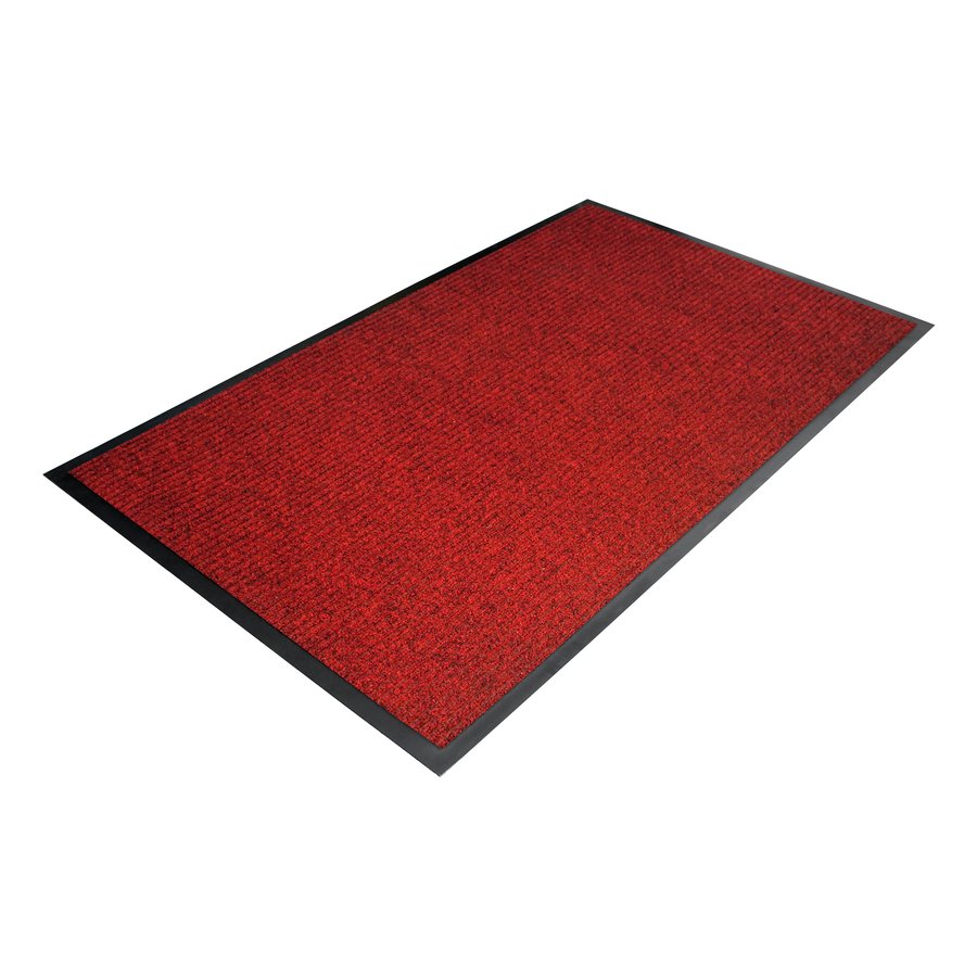 Červená textilní vstupní rohož - délka 90 cm, šířka 150 cm, výška 0,6 cm