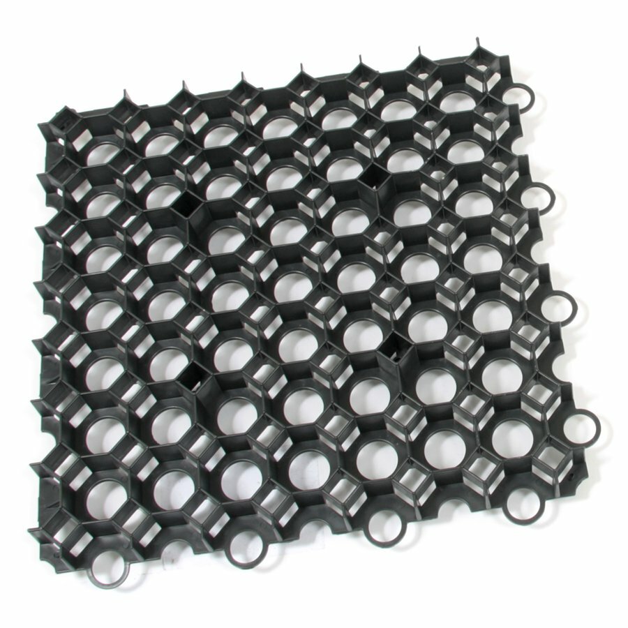 Černá plastová zatravňovací dlažba FLOMA Stella Green - 50 x 50 x 4 cm