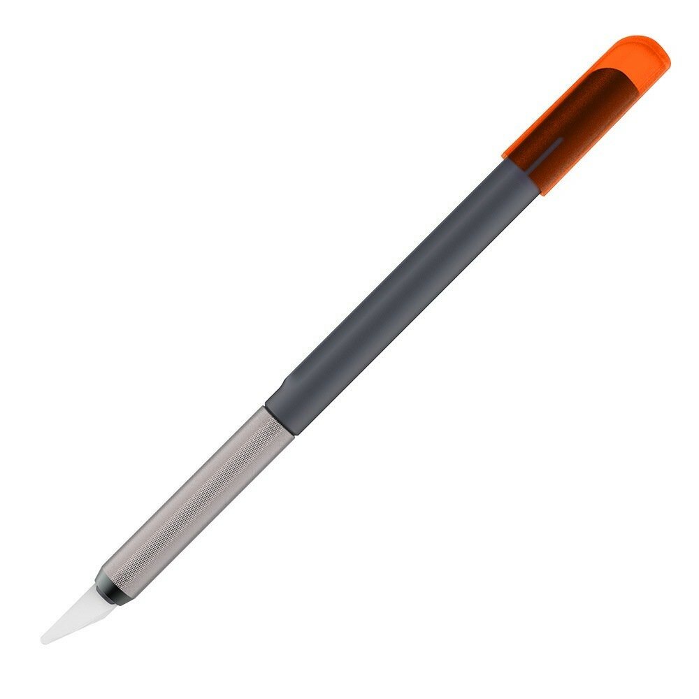 Černo-šedý kovový přesný modelářský nůž SLICE - délka 16,3 cm, šířka 1,1 cm, výška 1,2 cm