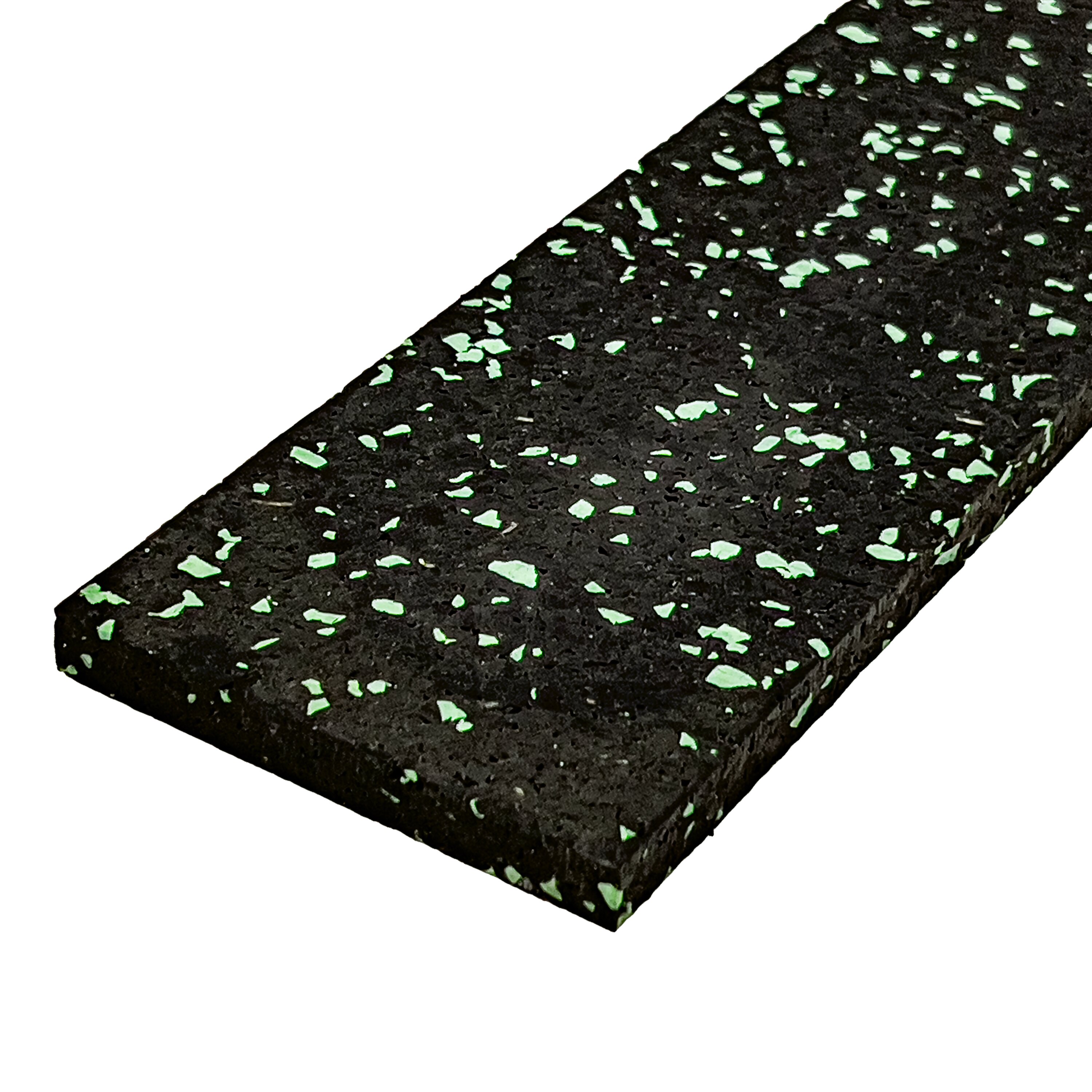 Černo-zelená gumová soklová podlahová lišta FLOMA FitFlo IceFlo - 200 x 7 x 0,8 cm