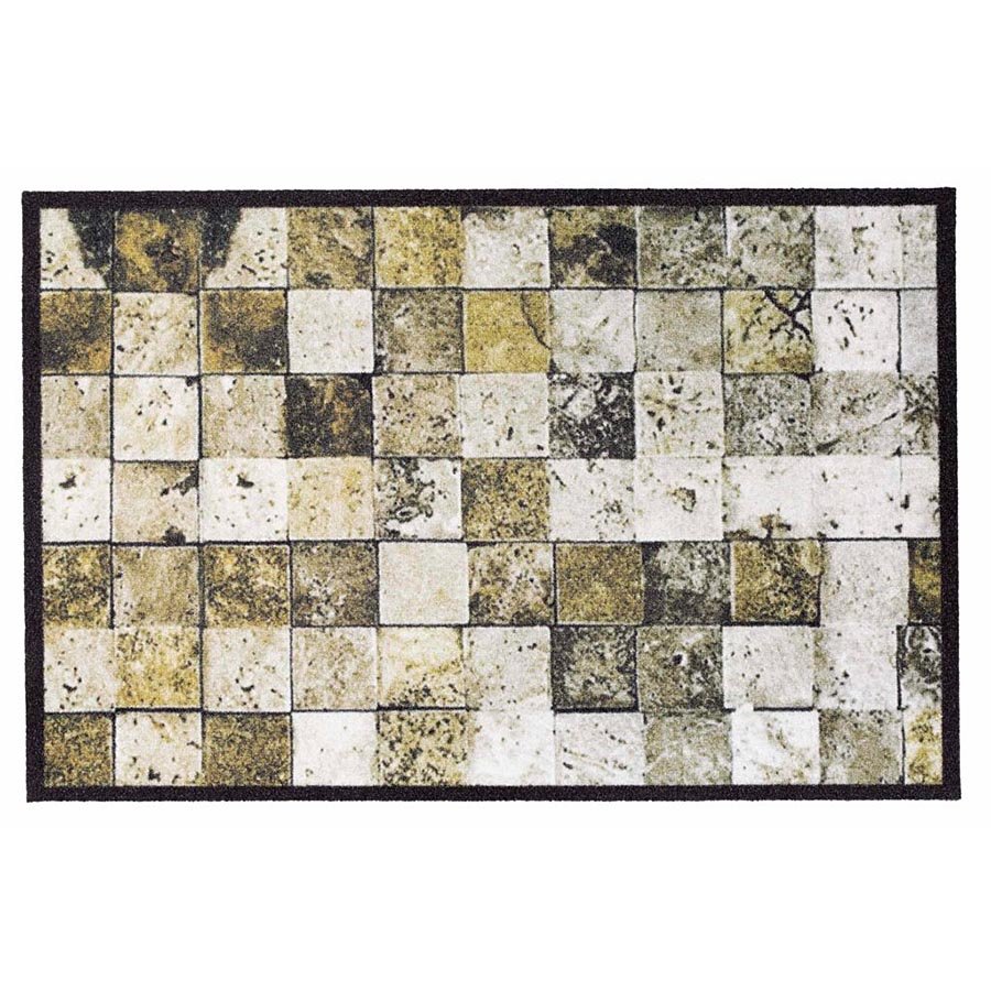 Vnitřní vstupní čistící rohož Mondial, Tiles, FLOMA - délka 50 cm a šířka 75 cm 