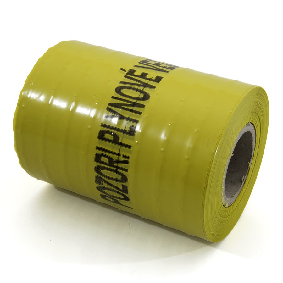 Žlutá výkopová páska - délka 250 m, šířka 22 cm