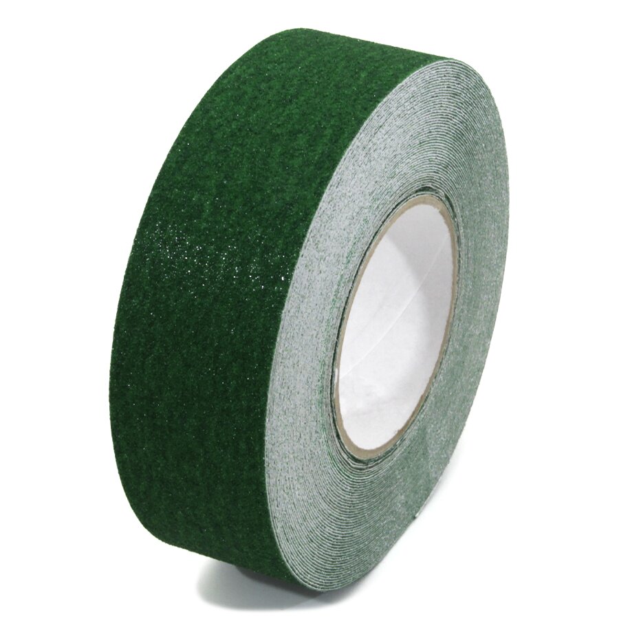 Zelená korundová protiskluzová páska FLOMA Standard - 18,3 x 5 cm tloušťka 0,7 m