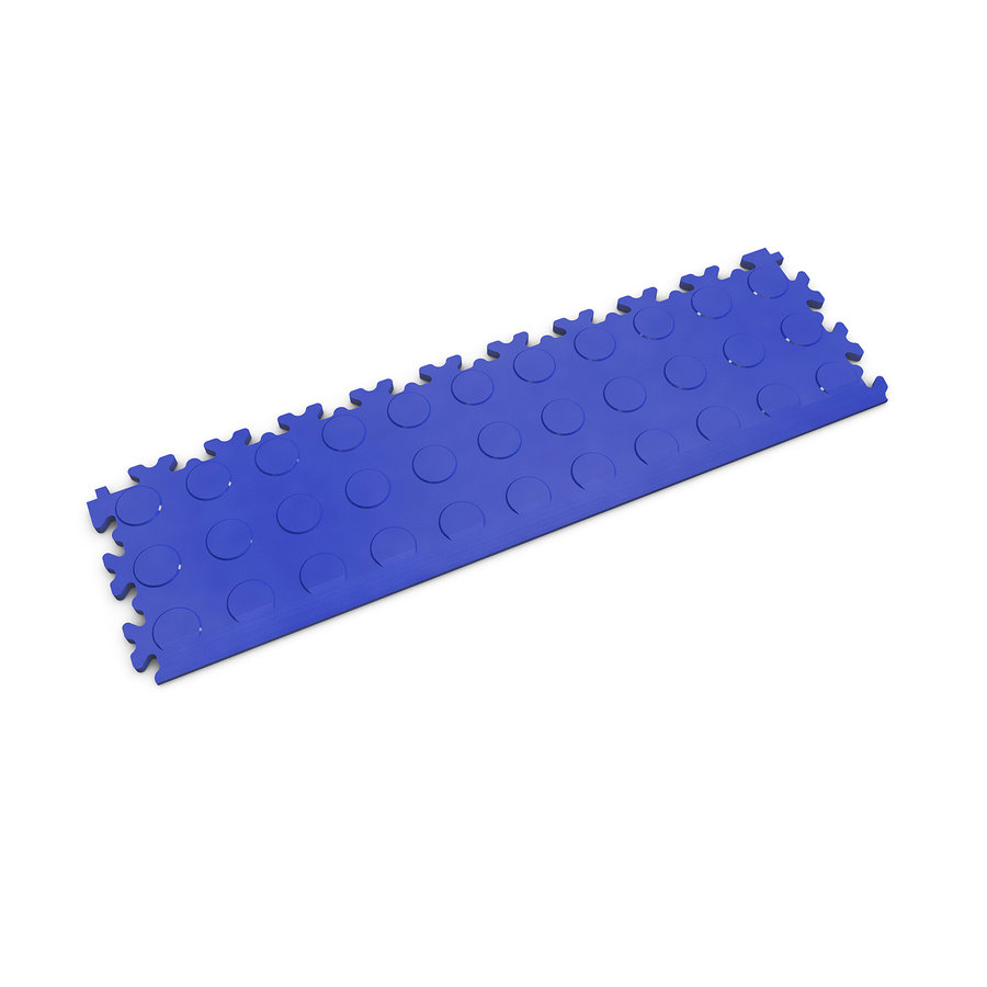 Modrý PVC vinylový nájezd Fortelock Industry (penízky) - délka 51 cm, šířka 14 cm, výška 0,7 cm