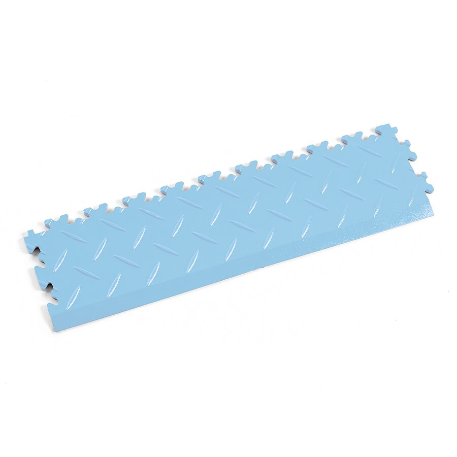 Modrý PVC vinylový nájezd Fortelock Industry (diamant) - délka 51 cm, šířka 14 cm, výška 0,7 cm