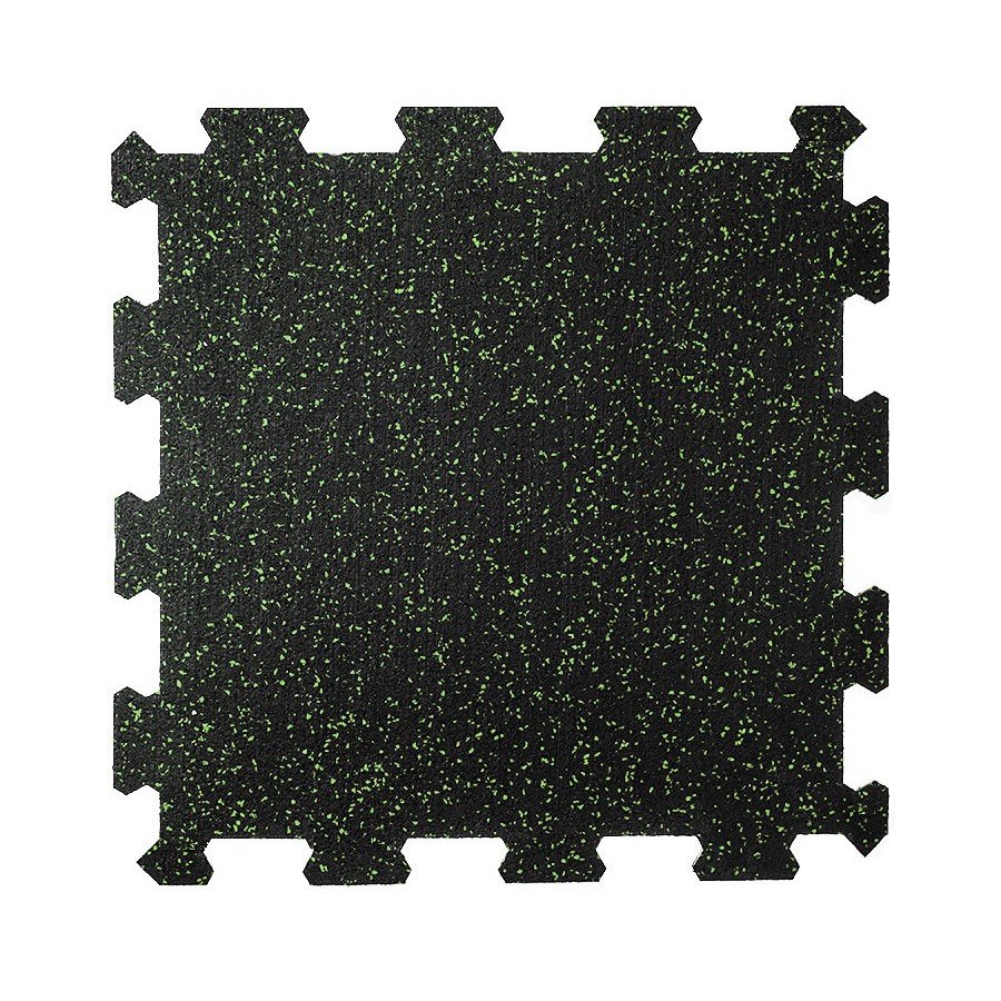 Různobarevná pryžová (10% EPDM PREMIUM) modulární fitness deska (střed) SF1050, FLOMA - délka 47,8 cm, šířka 47,8 cm a výška 1,6 cm 