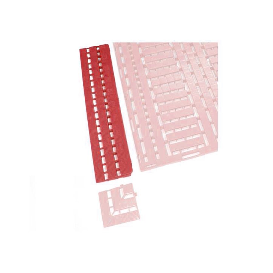 Červená náběhová hrana WORK-DECK - 60 x 12 x 2,5 cm