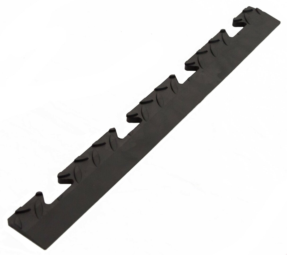 Černý (PVC) vinylový nájezd "samice" pro dlaždice Tenax - 48 x 5,1 x 0,8 cm