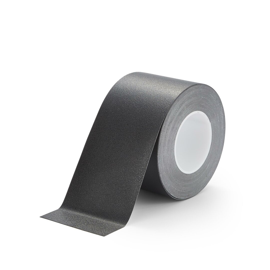 Černá plastová voděodolná protiskluzová páska FLOMA Resilient Standard - 18,3 m