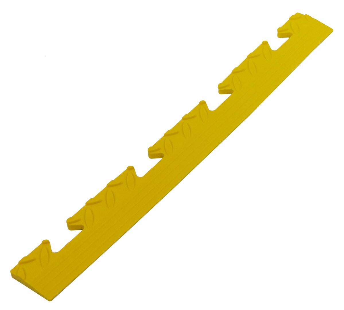 Žlutý (PVC) vinylový nájezd "samice" pro dlaždice Tenax - 48 x 5,1 x 0,8 cm