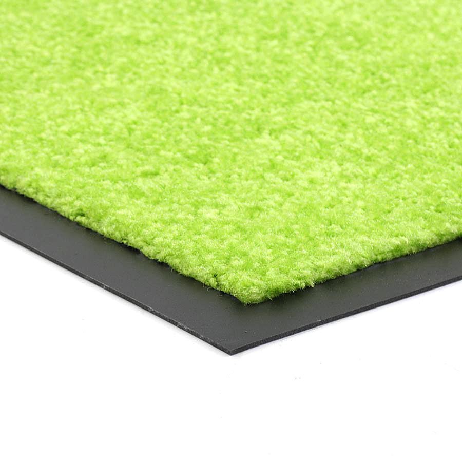 Zelená vnitřní vstupní čistící pratelná rohož Twister, FLOMA - délka 60 cm, šířka 90 cm a výška 0,8 cm 