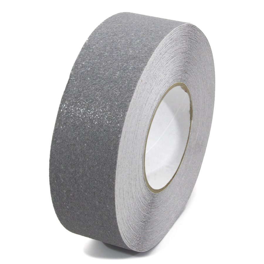 Šedá korundová protiskluzová páska FLOMA Standard - délka 18,3 m, šířka 5 cm, tloušťka 0,7 mm