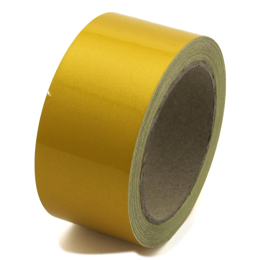 Žlutá reflexní výstražná páska - délka 15 m, šířka 5 cm