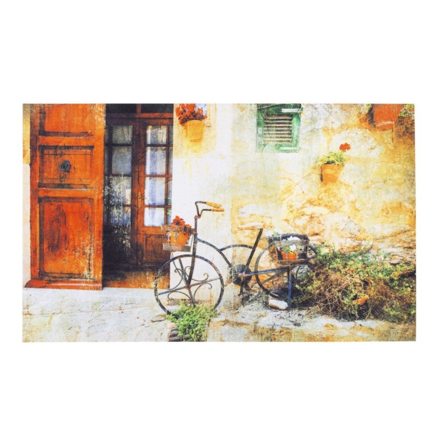 Vnitřní vstupní čistící rohož Gallery, Bicycle, FLOMA - délka 45 cm, šířka 75 cm a výška 0,6 cm 