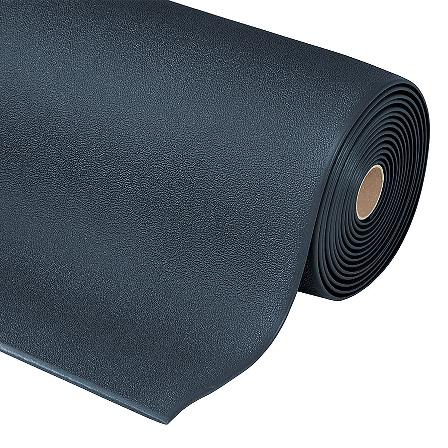 Černá protiúnavová průmyslová rohož Sof-Tred - 1830 x 91 x 0,94 cm