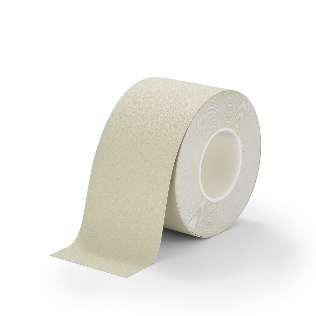 Béžová plastová voděodolná protiskluzová páska FLOMA Aqua-Safe - 18,3 x 10 cm tloušťka 0,7 mm