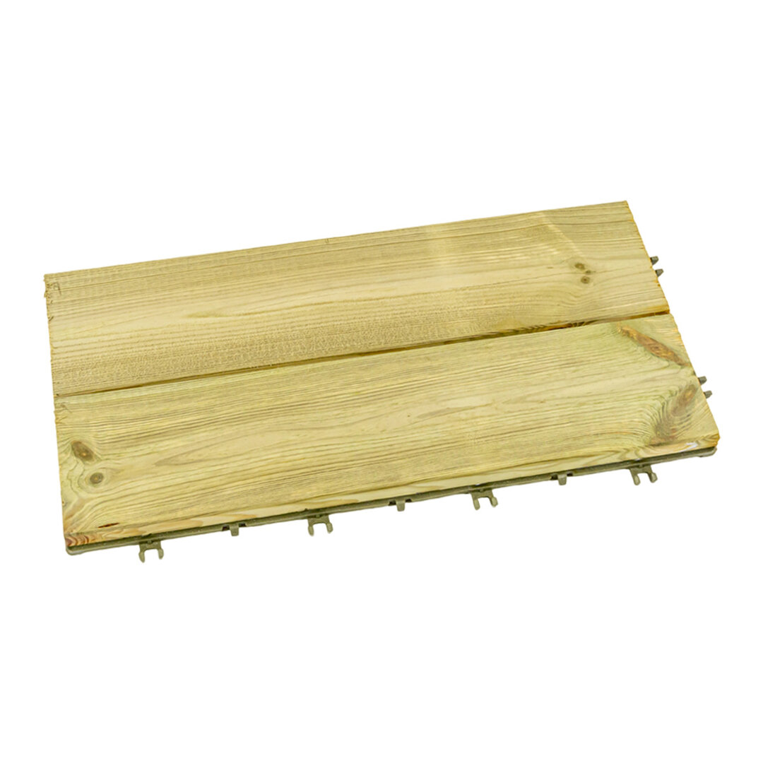Dřevěná dřevoplastová terasová dlažba Linea Woodenstyle - 59 x 30,5 x 3 cm