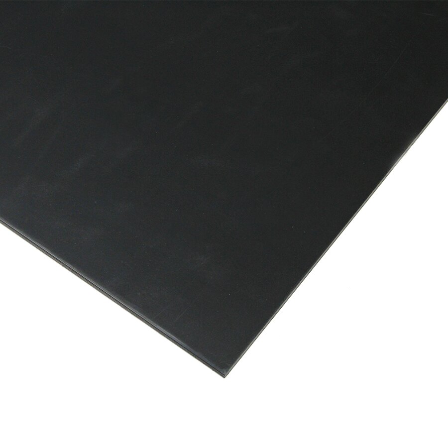 Černá LDPE podlahová deska bez rukojeti "hladká" - délka 240 cm, šířka 120 cm, výška 0,8 cm