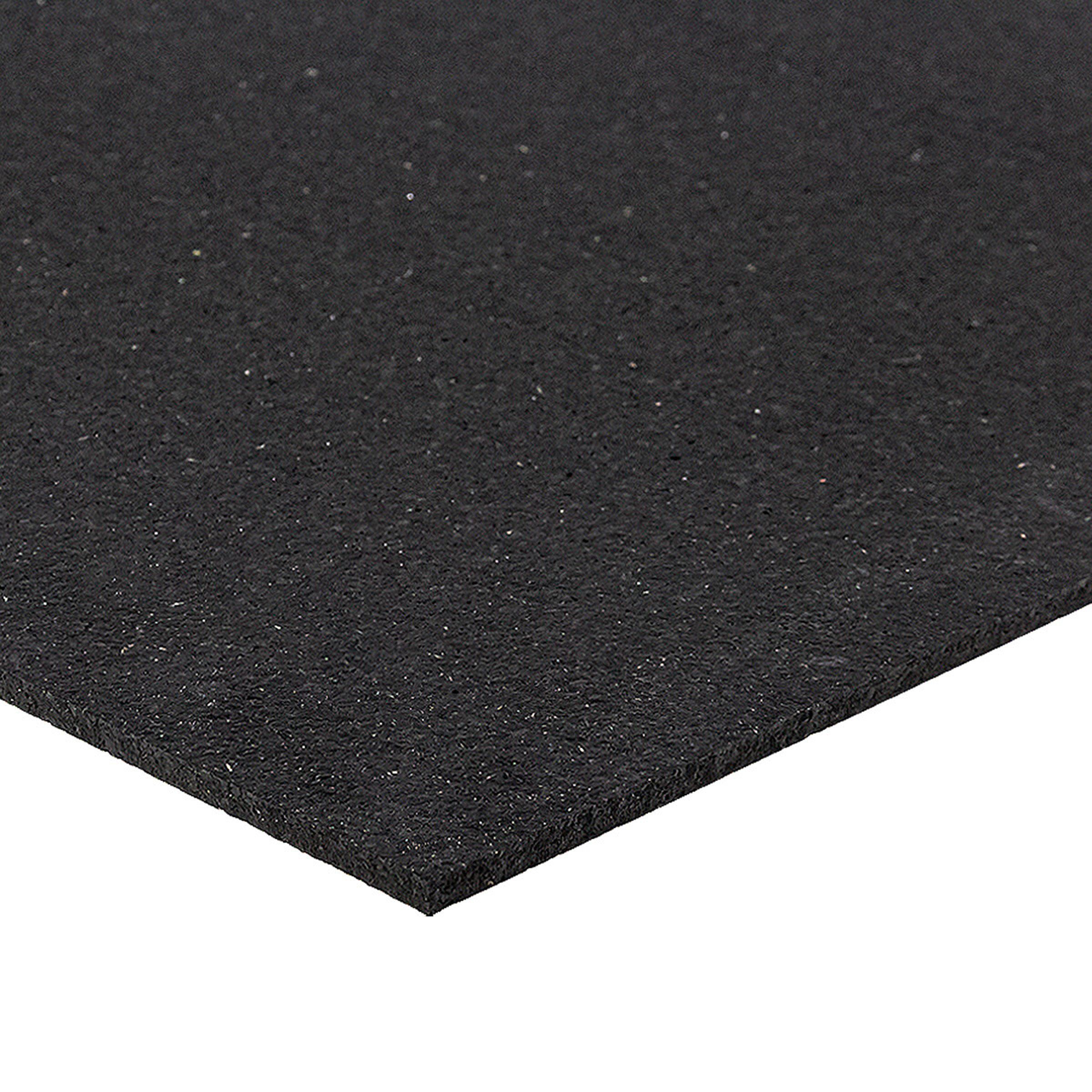 Černá podlahová guma (puzzle - střed) FLOMA FitFlo SF1050 - délka 50 cm, šířka 50 cm, výška 0,8 cm