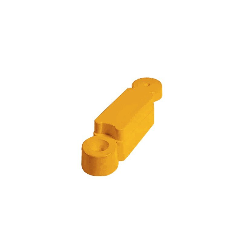 Žlutý plastový silniční obrubník - délka 58 cm, výška 16 cm