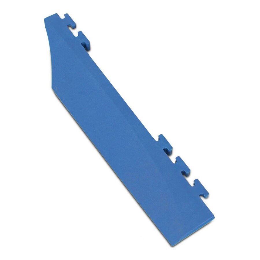 Modrá plastová levá nájezdová rampa DEFENDER RAMP LINE - délka 80 cm, šířka 25 cm