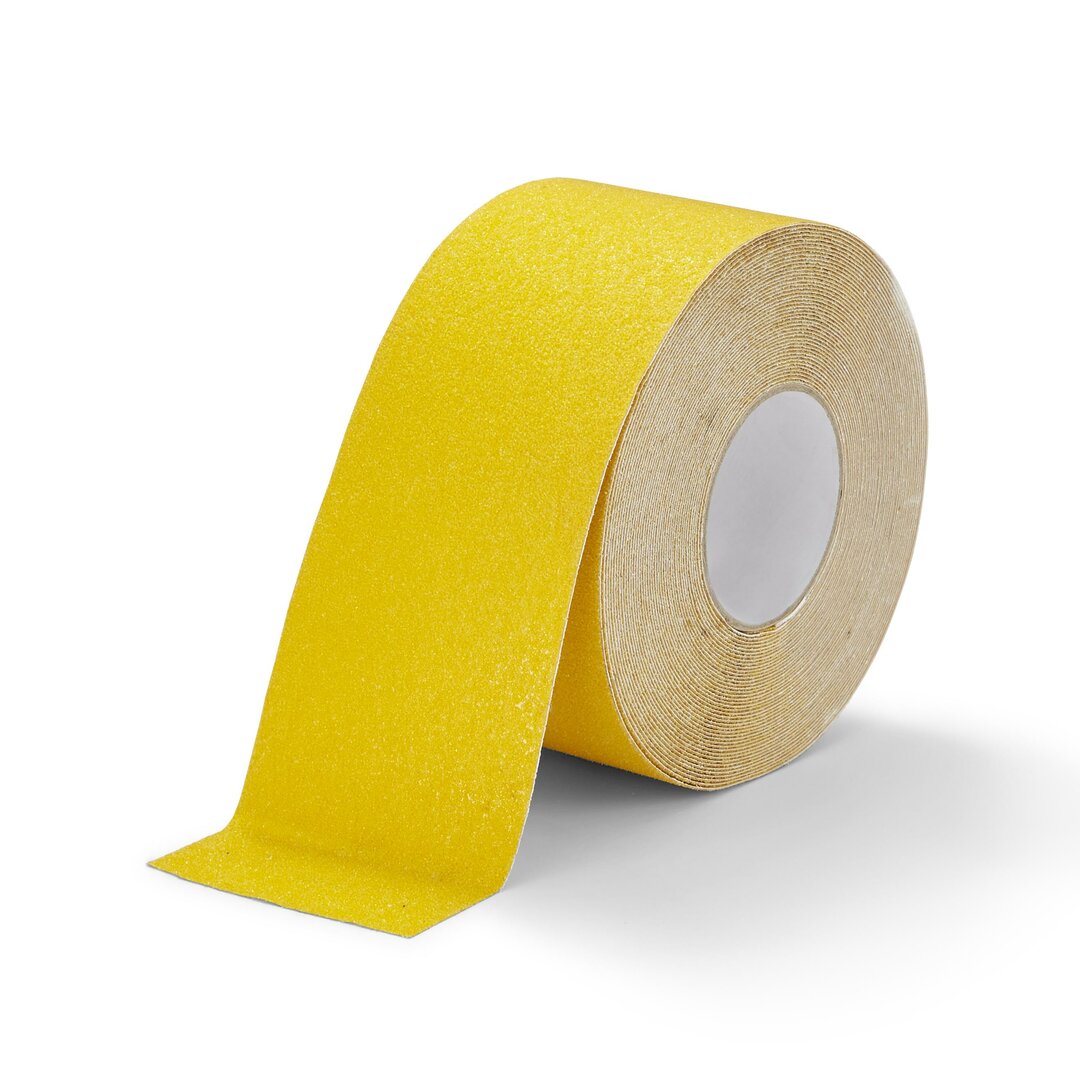 Žlutá korundová protiskluzová páska FLOMA Super - 18,3 x 10 cm tloušťka 1 mm