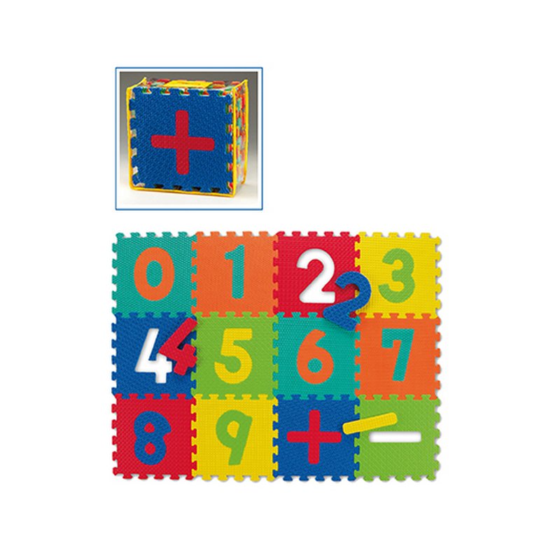 Pěnová modulová dětská hrací podložka (12x puzzle) SPARTAN SPORT - délka 120 cm, šířka 90 cm, výška 1,2 cm