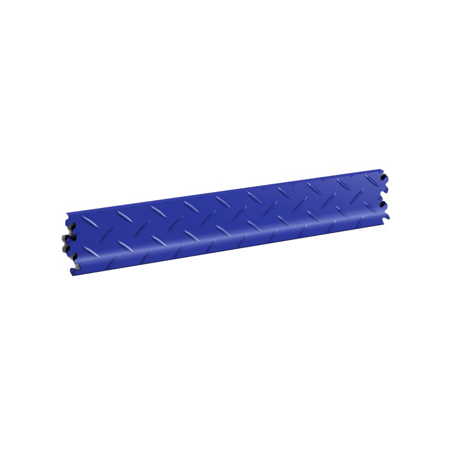Modrá PVC vinylová soklová podlahová lišta Fortelock Industry (diamant) - délka 51 cm, šířka 10 cm, tloušťka 0,7 cm