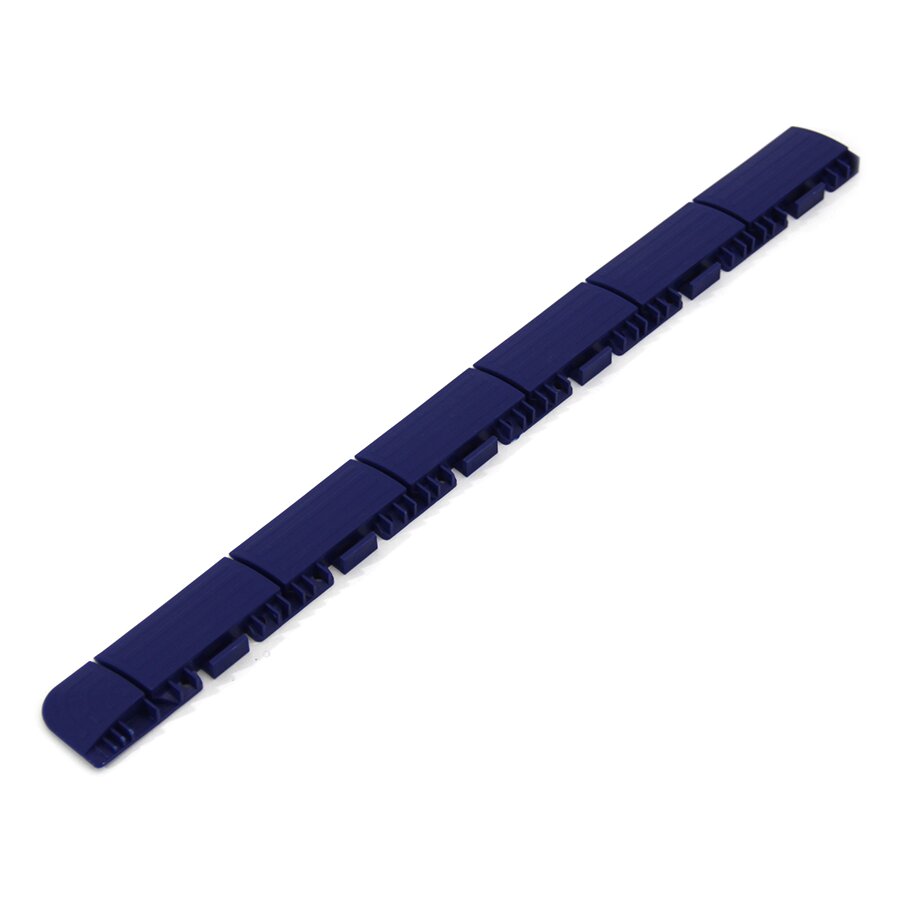 Modrý plastový nájezd "samec" pro terasovou dlažbu Linea Marte - délka 60 cm, šířka 5,2 cm, výška 1,3 cm