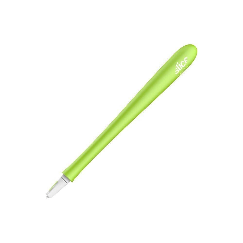 Zelený plastový přesný modelářský nůž SLICE - délka 15,6 cm, šířka 1,3 cm, výška 1,3 cm